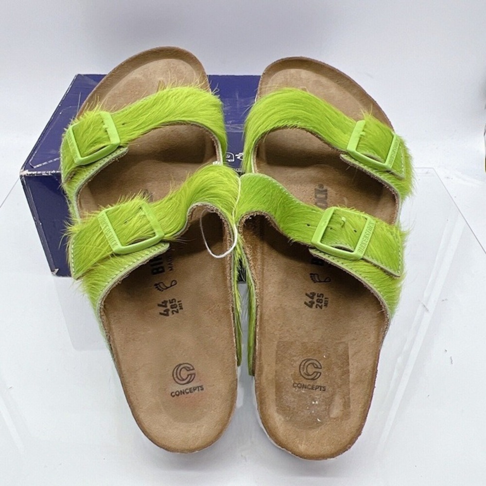 Birkenstock Concepts Arizona Men's Sandals Flats Slides Lime Green EU 43 US 10 - Picture 8 of 11